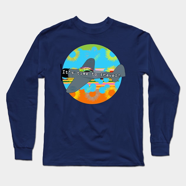 Airplane Long Sleeve T-Shirt by momomoma